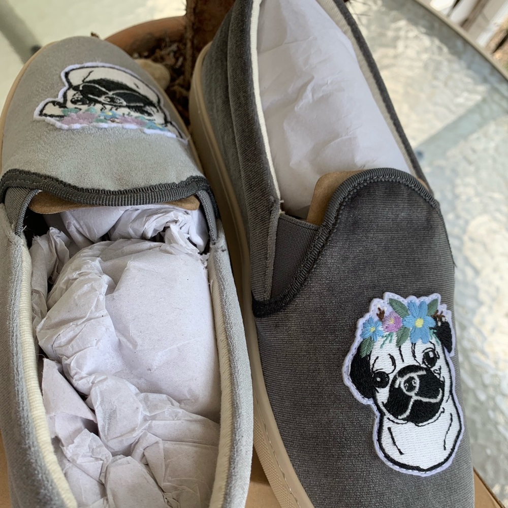 Pug slip on shoes
